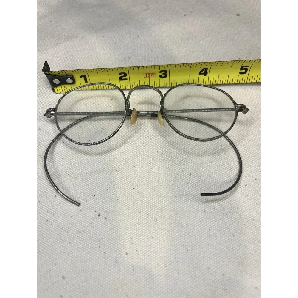 Silver Frames Ornate Full Rim Vintage Antique Optical Eyeglasses
